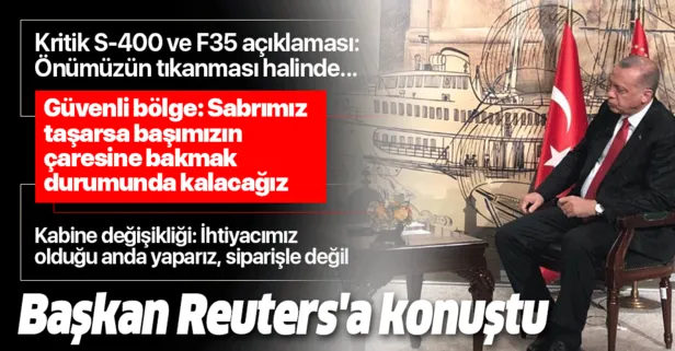 Son dakika: Başkan Erdoğan: F-35’lerde önümüzün tıkanması halinde çaresine bakacağız