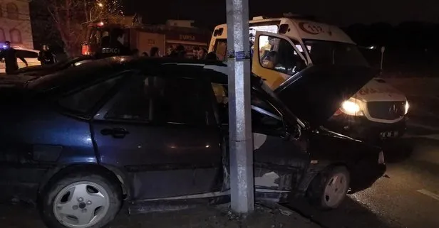 Bursa’da iki otomobil çarpıştı: 1 yaralı
