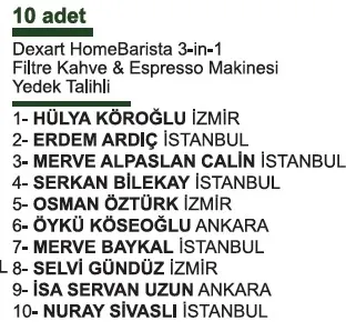 Tazedirekt kampanyası çekiliş sonuçları açıklandı! (Takvim.com.tr)