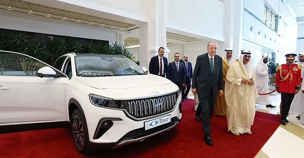 Başkan Erdoğan Kuveyt Emiri es-Sabah'a Togg hediye etti