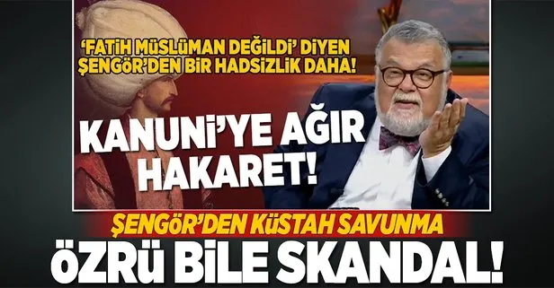 Şengör'den küstah savunma