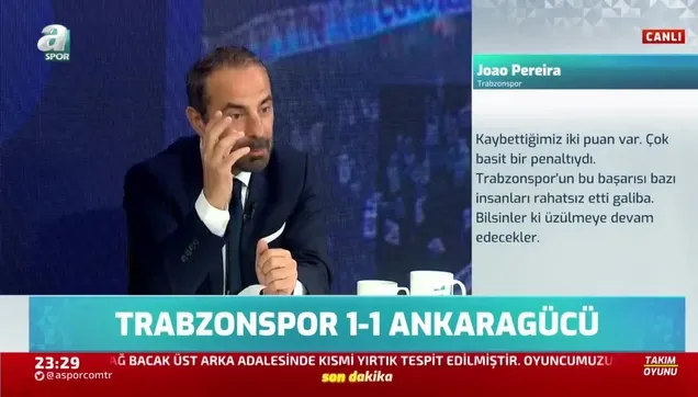 Trabzonspor - Ankaragücü maçının ardından Reha Kapsal'dan hakeme sert tepki! "Bir şehrin kaderiyle bu kadar oynanmaz"