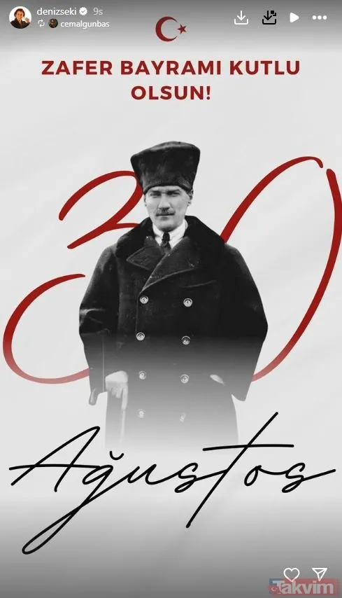 Ünlü isimlerden 30 Ağustos Zafer Bayramı paylaşımları! Demet Akalın, Müge Anlı, İbrahim Tatlıses, Alişan, Sinan Akçıl... - 24