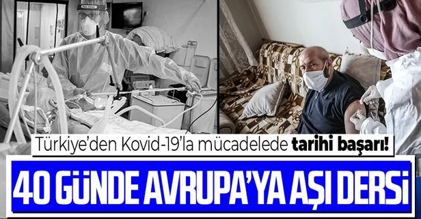 SON DAKİKA: Türkiye 40 günde 27 Avrupa ülkesini solladı: 6.5 milyon kişi aşılandı