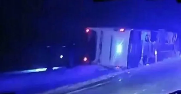 Nevşehir’de yolcu otobüsü devrildi: 9 yaralı