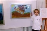 Dokuz yaşında ikinci sergisini açtı