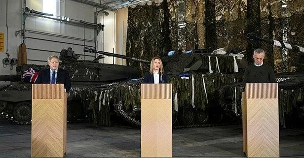 İngiltere Başbakanı Johnson ve NATO Genel Sekreteri Jens Stoltenberg'den Rusya, Ukrayna savaşı açıklaması