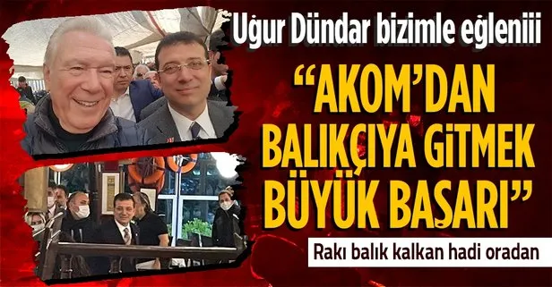 Uğur Dündar Ekrem İmamoğlu’na sahip çıktı!