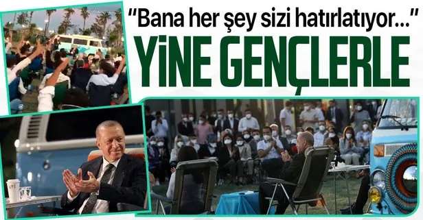 Başkan Erdoğan Mersin’de gençlerle buluştu: Geceye birkaç gençlik fotoğrafı bırakalım