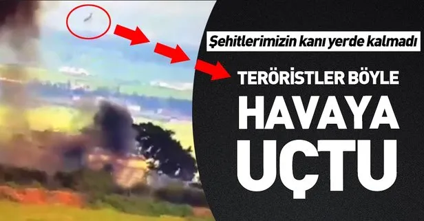 Tanklar YPG karargahını imha etti! Teröristler havaya uçtu
