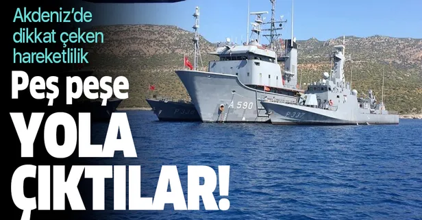 Akdeniz'de hareketli dakikalar! Önce Türkiye sonra da Yunanistan...