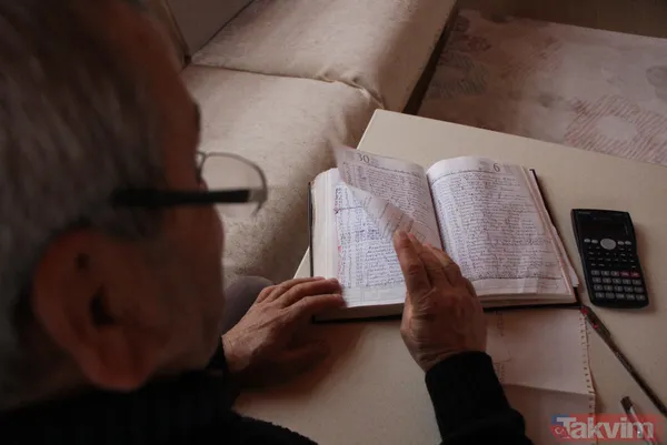 Amasya'da yaşayan 59 yaşındaki Hüseyin Tırpan 12 yıldır gün gün ölen köylülerinin isimlerini yazıyor - 12