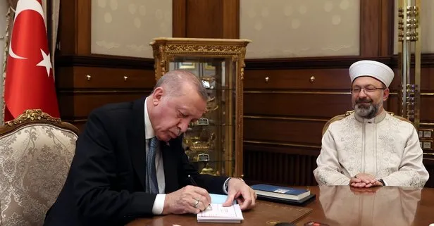 Başkan Recep Tayyip Erdoğan, Türkiye Diyanet Vakfı’na kurban bağışında bulundu