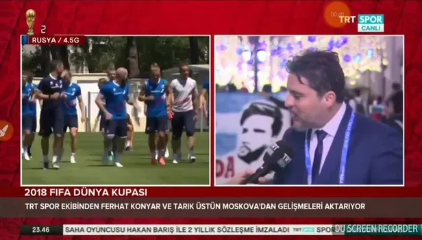 Trt Spor yorumcusunun zor anları!