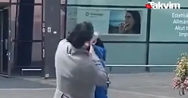 Ellerin dert görmesin! Kur'an-ı Kerim'i yakan alçak Salwan Momika'ya sokakta meydan dayağı