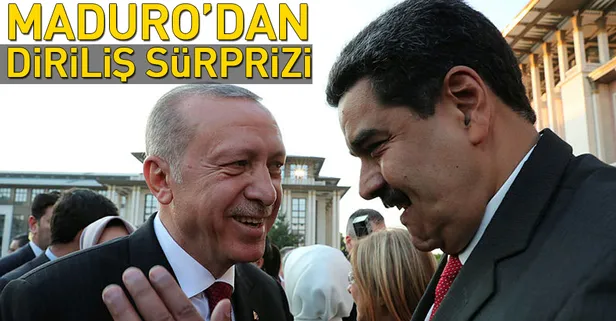 Nicolas Maduro'dan Diriliş dizisinin setini ziyaret etti