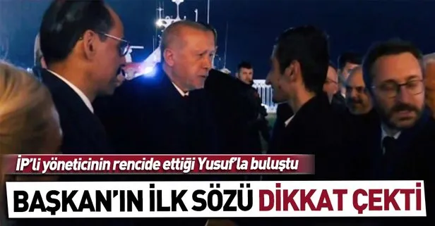 İyi Partili Mine Koraş’ın rencide ettiği Bayburtlu Yusuf Özoğul, Başkan Erdoğan ile bir araya geldi