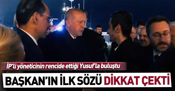 İyi Partili Mine Koraş'ın rencide ettiği Bayburtlu Yusuf Özoğul, Başkan Erdoğan ile bir araya geldi