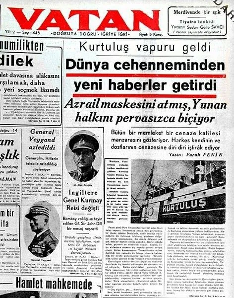 Türkiye 2. Dünya Savaşı'nda Yunan halkına umut ve barış taşıdı! İnsanlık gemisi: Kurtuluş-8