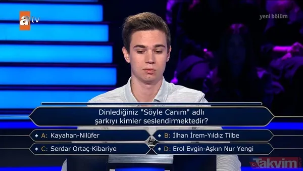 Kim Milyoner Olmak İster'de Fenerbahçe sorusu! Tuttuğu takımın rengini bilemedi veda etti! Kenan İmirzalıoğlu: 'Galatasaray mı sandın?' - 29