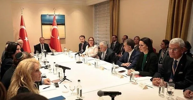 Başkan Erdoğan ABD’de Musevi vatandaşlarla görüştü