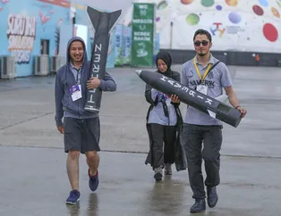 TEKNOFEST katılımcılarını yağmur bile durduramadı