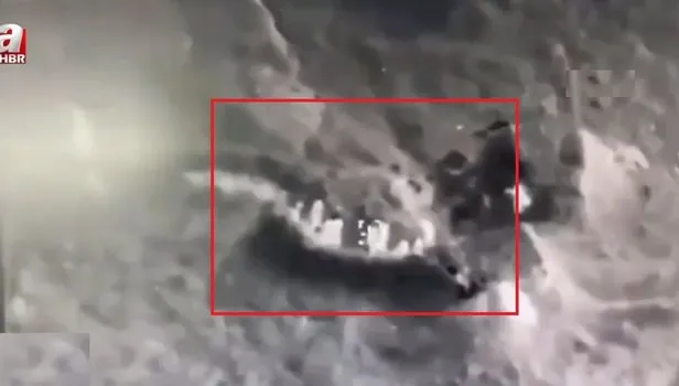 Ermeni askerlerin Azerbaycan'a ait kamikaze drone'dan kaçış anı kamerada