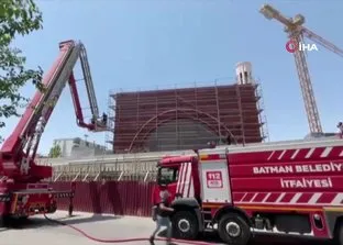 Batman’da cami inşaatında yangın