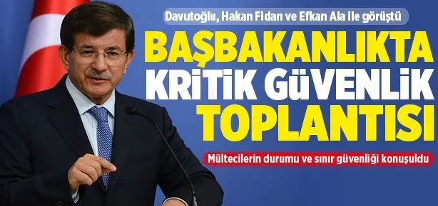 Başbakanlık’ta kritik toplantı