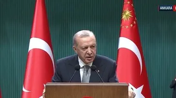 Kabine sonrası Başkan Erdoğan'dan önemli açıklamalar