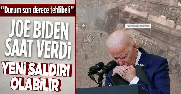 ABD Başkanı Joe Biden’dan ’Kabil’ açıklaması: 24-36 saat içerisinde havaalanına yeni bir saldırı olabilir