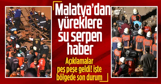 Malatya'da çöken binadaki arama kurtarma çalışmaları sona erdi! 13 yaralıdan 8'i taburcu edildi