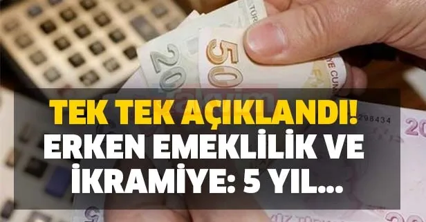 Emeklilikle ilgili yeni gelişme! Öne çekiliyor! İkramiye ve 5 yıl... Tek tek açıklandı!