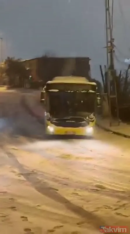 İstanbul’da kar yağdı trafik kilitlendi! İETT otobüsleri yine yolda kaldı - 8