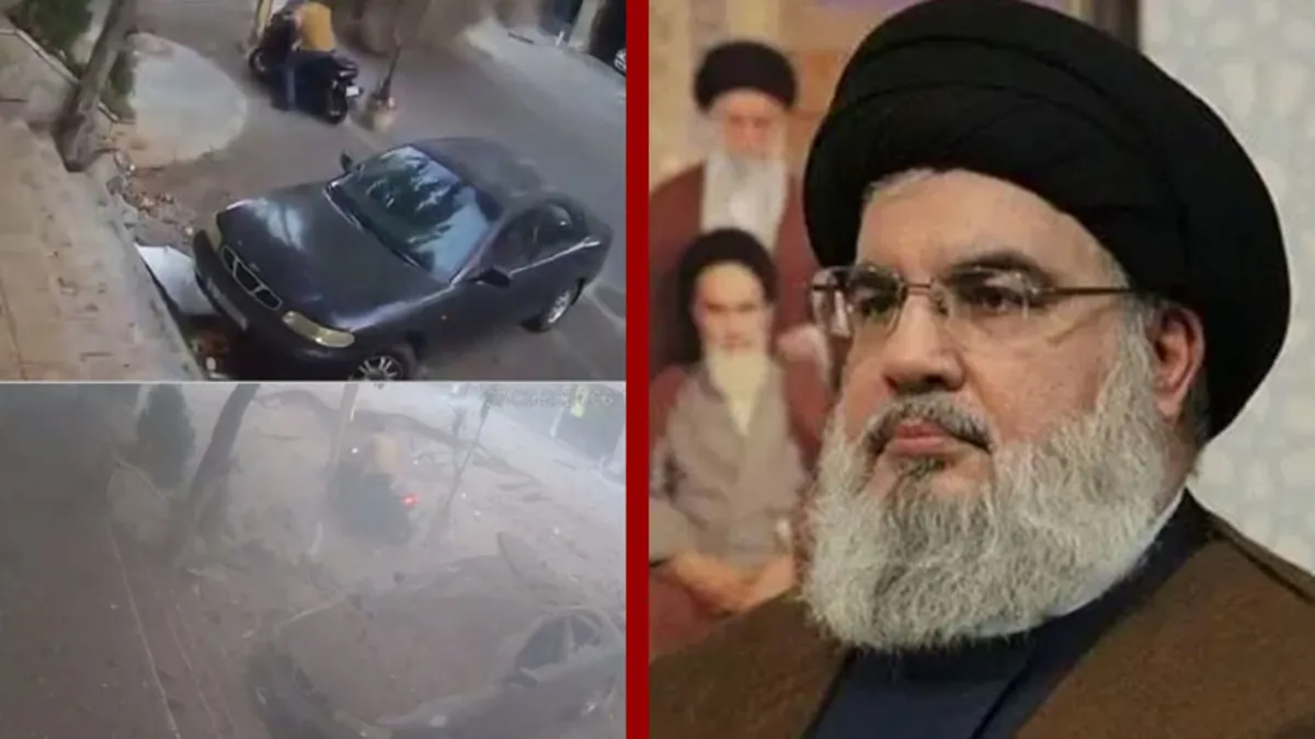 Hizbullah Lideri Hasan Nasrallah suikastının görüntüleri ortaya çıktı!
