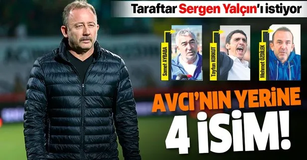 Beşiktaş’ta Abdullah Avcı’nın yerine 4 isim! İlk aday Sergen Yalçın...