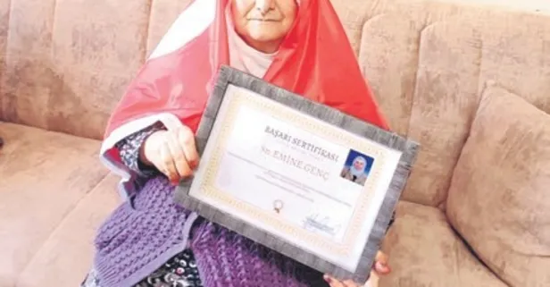 88 yaşındaki kadına adını bile yazamıyorsun dediler hırs yaptı! 3 ayda okuma yazma öğrendi