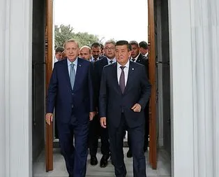 Başkan Erdoğan Kırgızistan’da İmam Serahsi Camisi’ni açtı