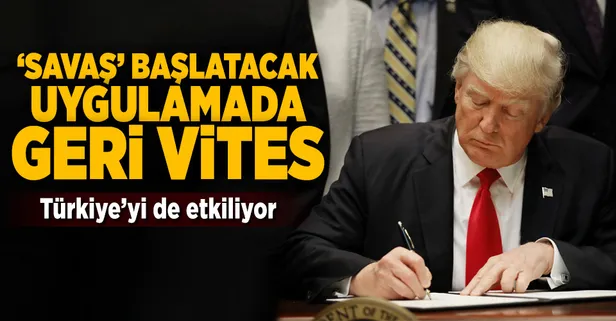 'Savaş' başlatacak uygulamada geri vites