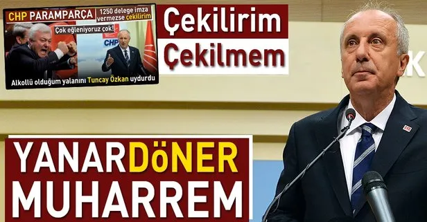 Muharrem İnce canlı yayında kendi kendini yalanladı