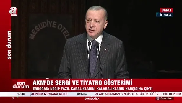 Başkan Erdoğan AKM''de düzenlenen etkinlikte önemli açıklamalarda bulundu