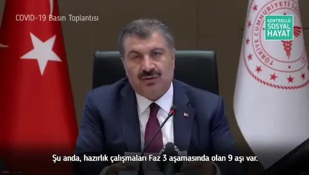 Sağlık Bakanı Fahrettin Koca'dan aşı açıklaması