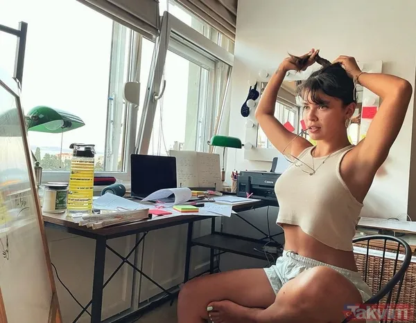 Biran Damla Yılmaz bornozlu pozlarıyla sosyal medyayı yıktı geçti! Gören dönüp bir daha baktı ortalık alev aldı - 4