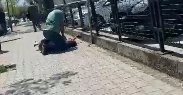 Saatlerce sevgilisinin üzerinde oturdu