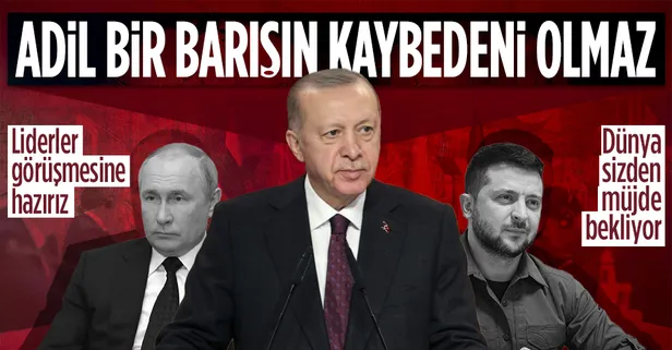 Başkan Erdoğan Dolmabahçe'de Rusya ve Ukrayna heyetlerine seslendi: Adil bir barışın kaybedeni olmayacağına inanıyoruz