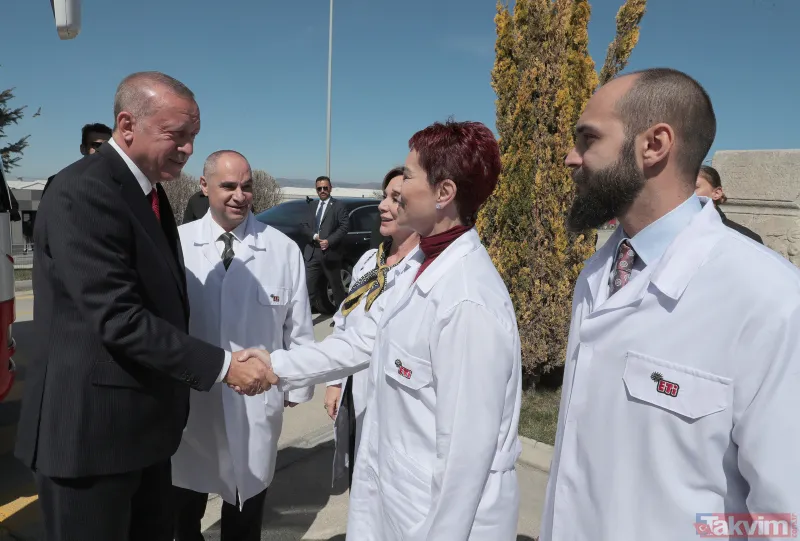 BaÅkan ErdoÄan EskiÅehir'de ETİ Fabrikası'nı ziyaret etti