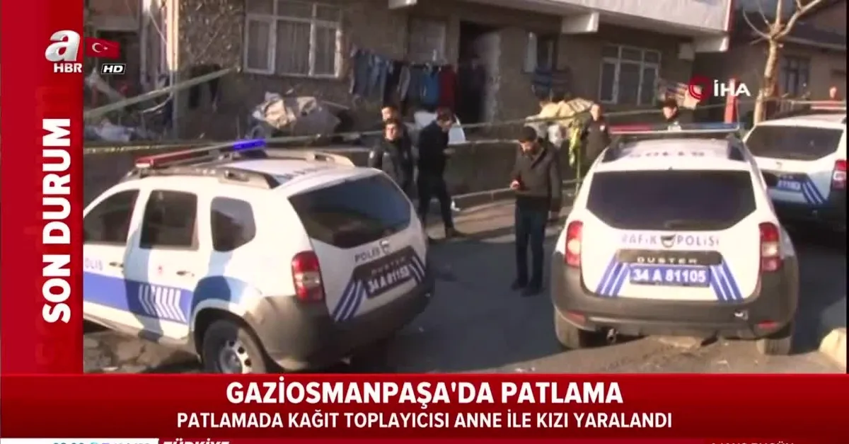 Gaziosmanpaşa'da korkutan patlama!