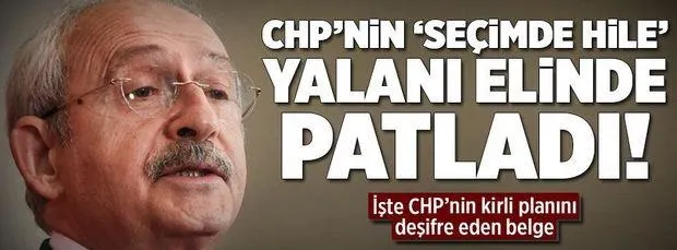 Kılıçdaroğlu'nun kirli planı!-1