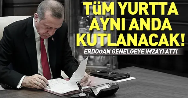 Erdoğan'dan 19 Mayıs genelgesi