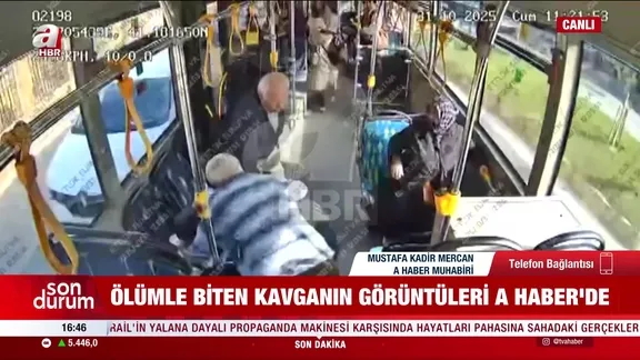 İETT otobüsünde cinayet kamerada!